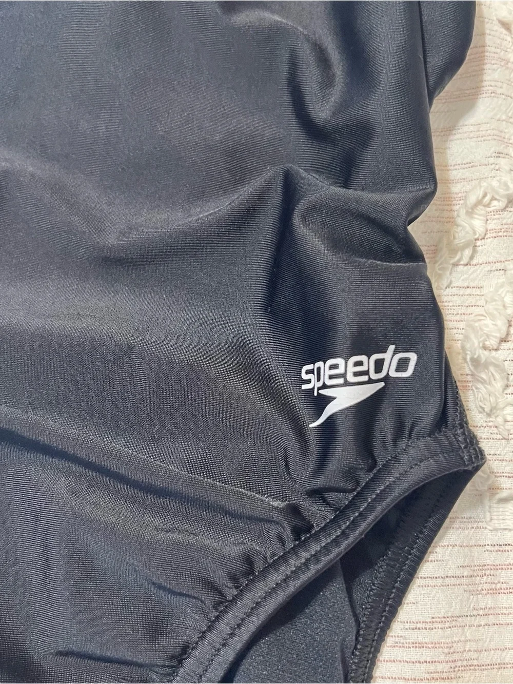 Speedo Black Girls' Classic One-Piece Swimwear Size 26